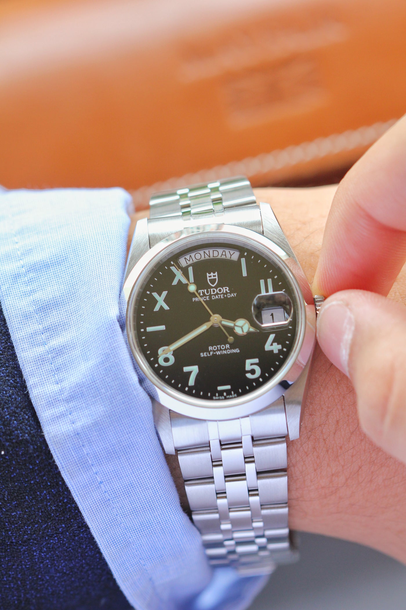 Tudor Prince Date Day 76200 ultra rare California dial Watch Mayfair Watch