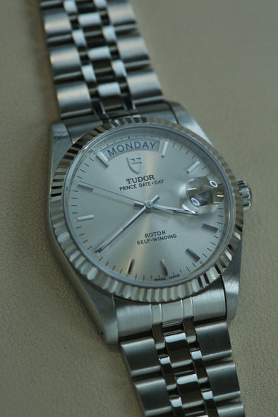 Tudor Prince Date-Day 76214 sunburst dial watch