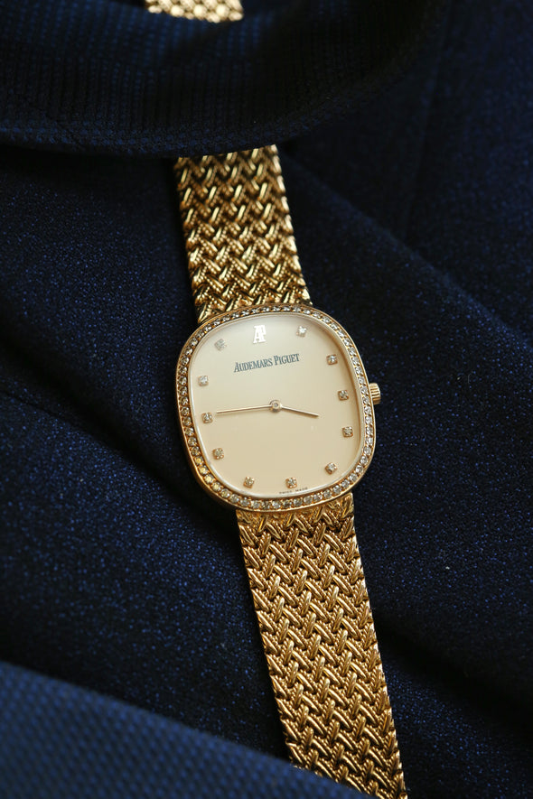 Audemars Piguet Vintage 18K YG &  Diamonds Watch 82g
