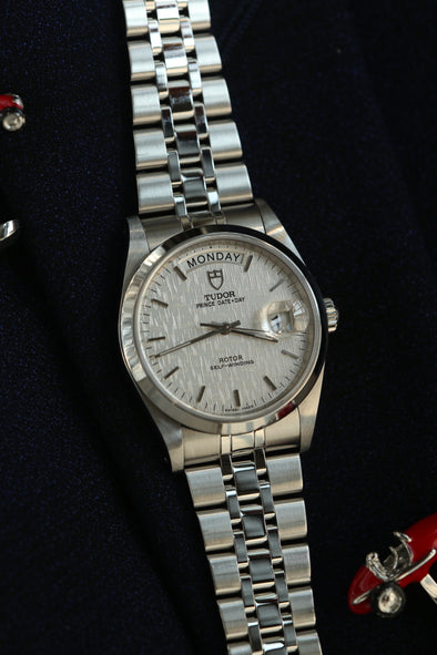 Tudor Prince Date-Day Linen dial watch