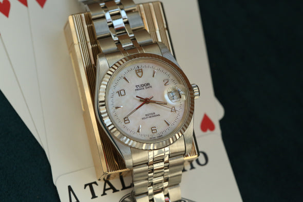 Tudor Prince Date 74034 Rare Mop dial Watch