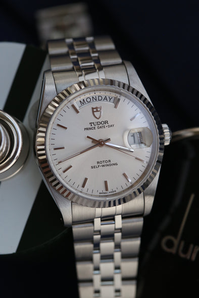 Tudor Prince Date-Day 76214 sunburst dial watch