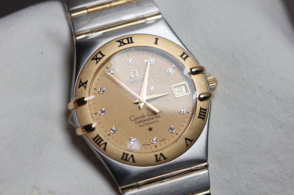 Omega Constellation Diamonds Dial Watch Full-Set