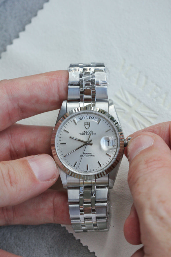 Tudor Prince Date-Day 76214 sunburst dial watch