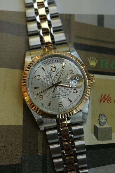 Tudor Prince Date-Day Tudor Logo Dial Watch