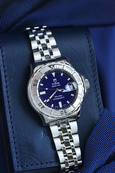 Tudor Hydronaut 89190P blue dial watch