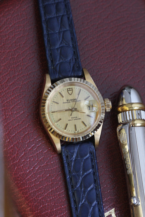 Tudor Princess  OysterDate Gold Linen Dial Full-Set