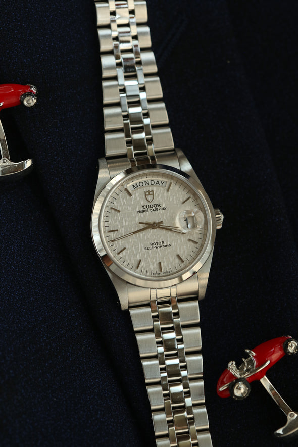 Tudor Prince Date-Day Linen dial watch