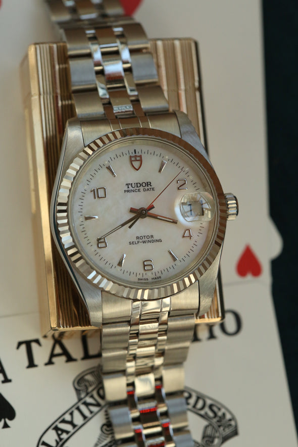 Tudor Prince Date 74034 Rare Mop dial Watch