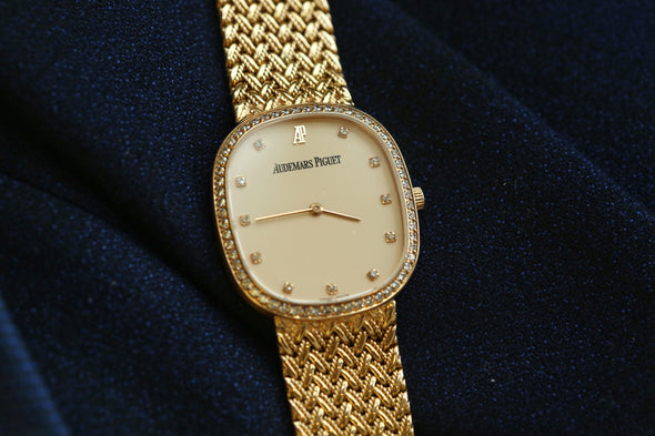 Audemars Piguet Vintage 18K YG &  Diamonds Watch 82g