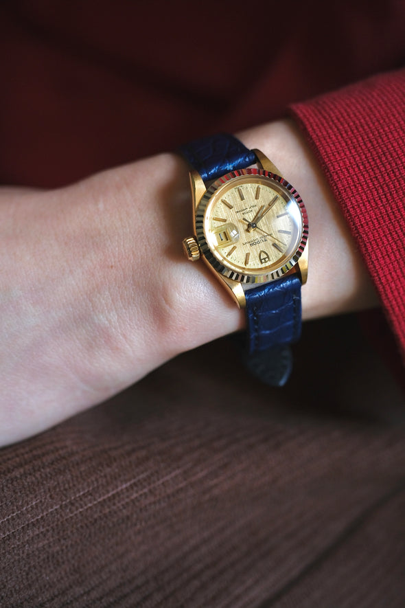 Tudor Princess  OysterDate Gold Linen Dial Full-Set