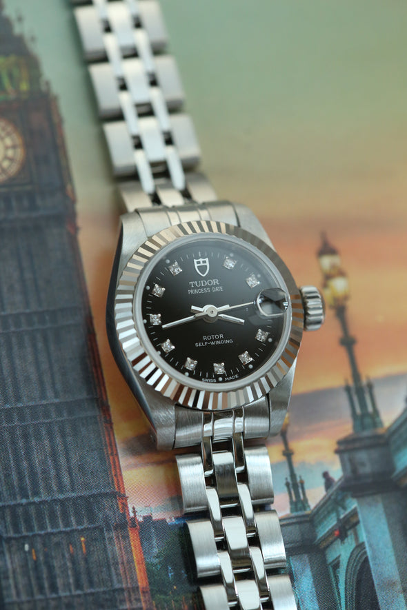 Tudor Princess Black Diamonds Dial Watch