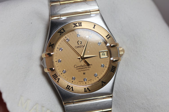 Omega Constellation Diamonds Dial Watch Full-Set