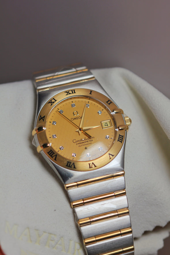 Omega Constellation Diamonds Dial Watch Full-Set