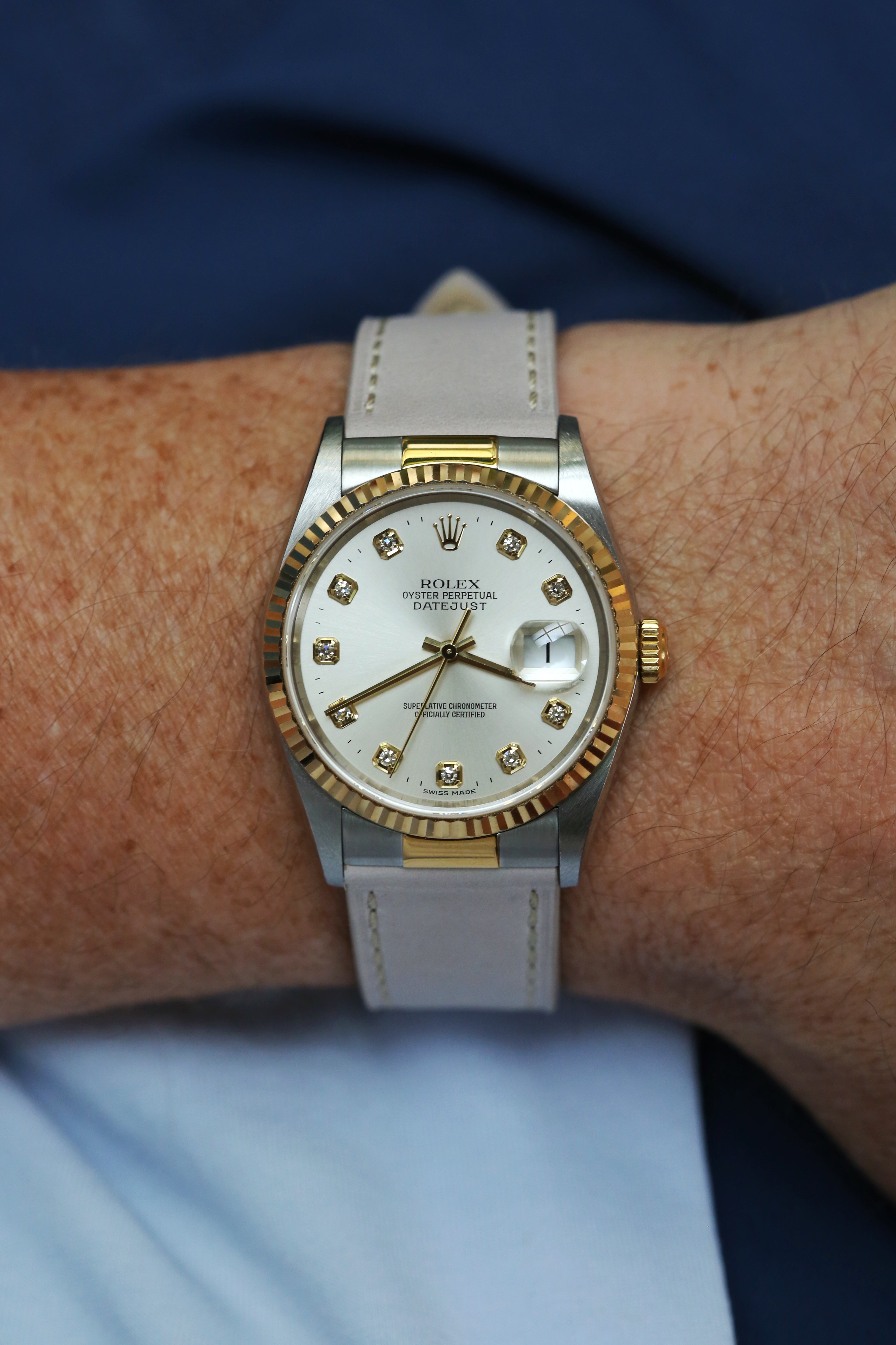 Tudor Time Gold End Links For Rolex Datejust with Italian