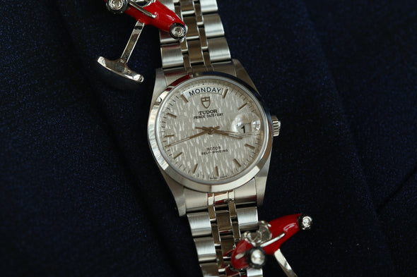 Tudor Prince Date-Day Linen dial watch