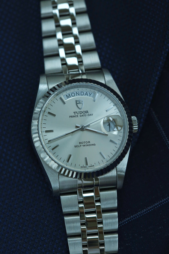 Tudor Prince Date-Day 76214 sunburst dial watch