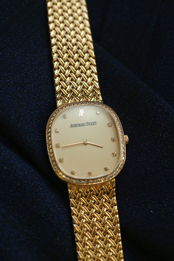 Audemars Piguet Vintage 18K YG &  Diamonds Watch 82g