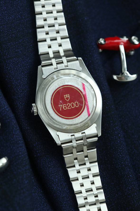 Tudor Prince Date-Day 76200 Salmon Dial Watch NOS