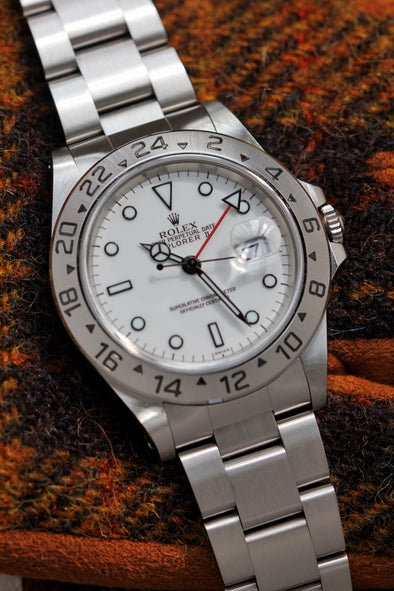 Rolex Explorer II 16570 White (Swiss) Dial Watch