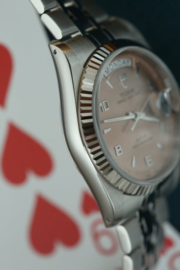 Tudor Prince Date-Day 76214 Salmon Dial Watch