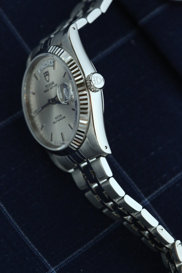 Tudor Prince Date-Day 76214 sunburst dial watch