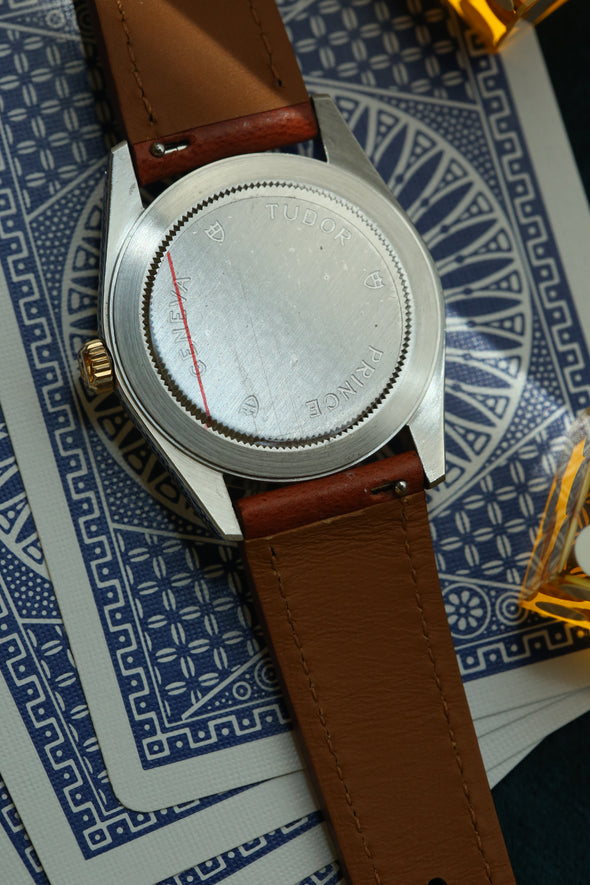 Tudor Prince Date 74033 Gold Linen Dial Watch Full-Set
