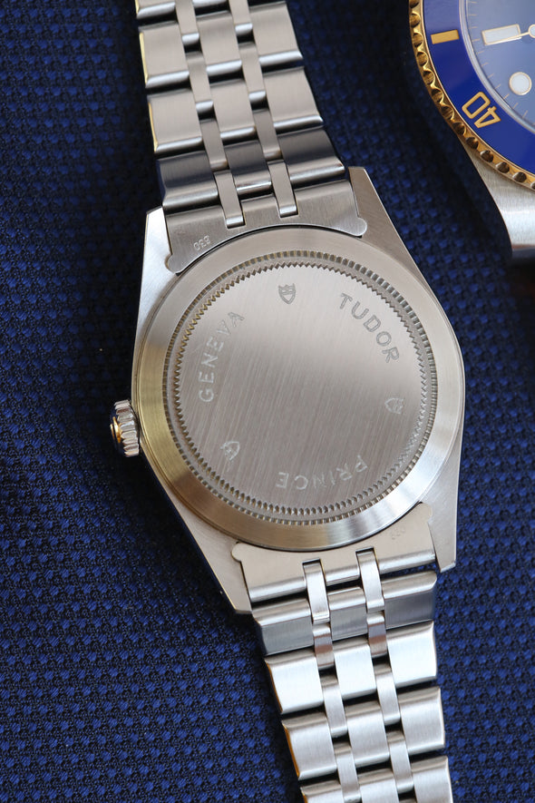 Tudor Prince Date-Day 76214 White Roman Dial Watch Full-Set