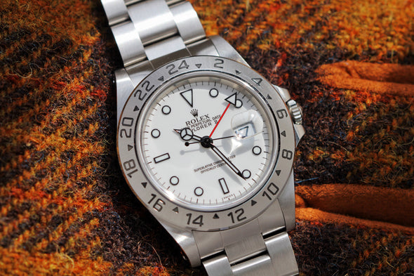 Rolex Explorer II 16570 White (Swiss) Dial Watch