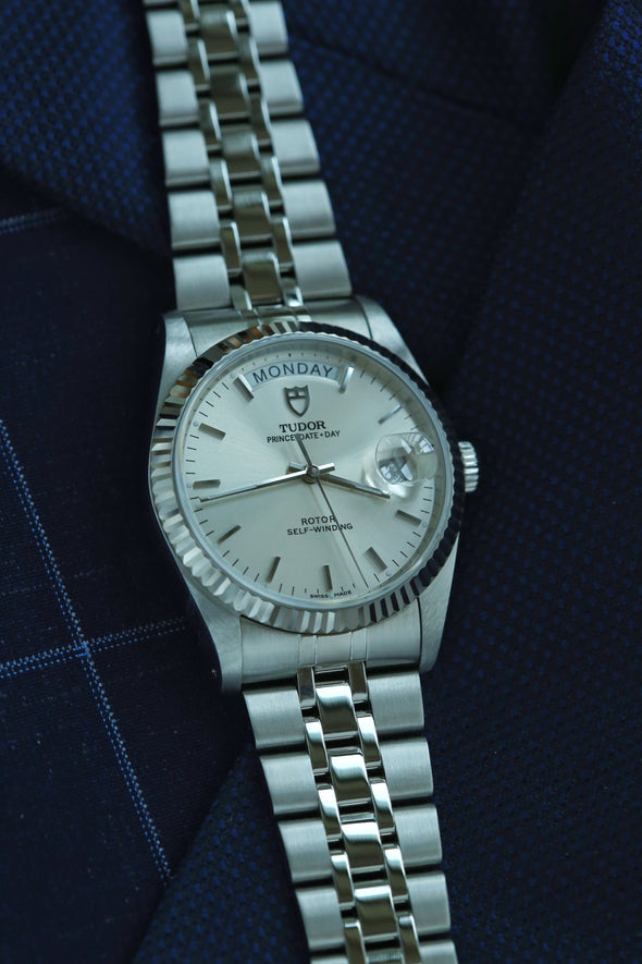Tudor Prince Date-Day 76214 sunburst dial watch