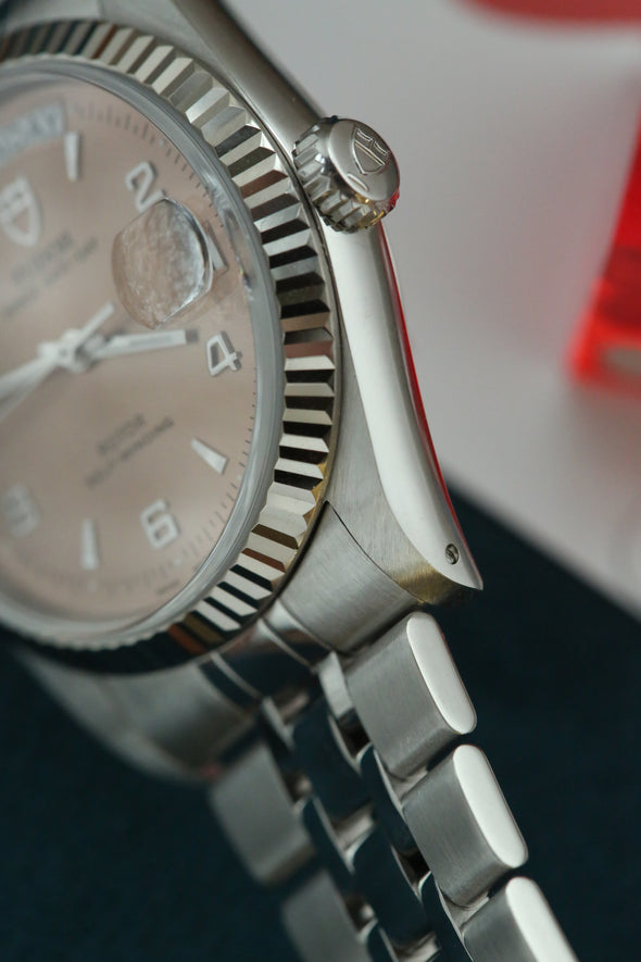 Tudor Prince Date-Day 76214 Salmon Dial Watch