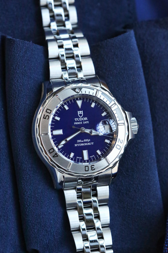 Tudor Hydronaut 89190P blue dial watch
