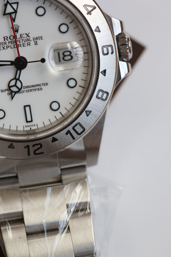 Rolex Explorer II 16570 White (Swiss) Dial Watch