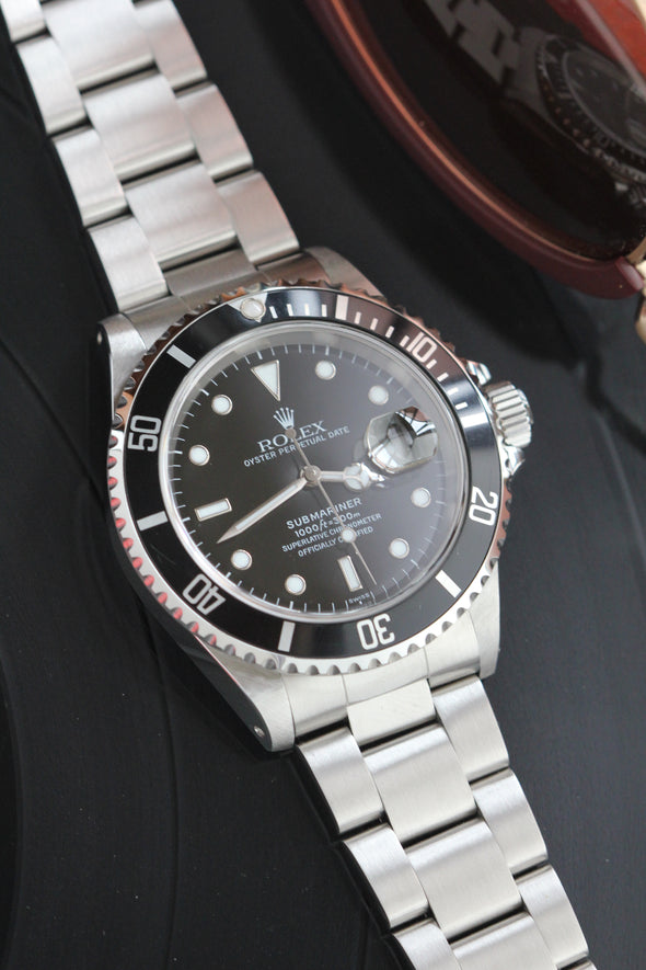 Rolex Submariner Date Black Dial Watch Ref: 16610 Fully serviced