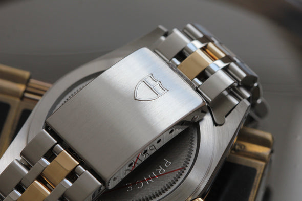 Tudor Prince Date-Day 76213 Automatic Black Dial Watch