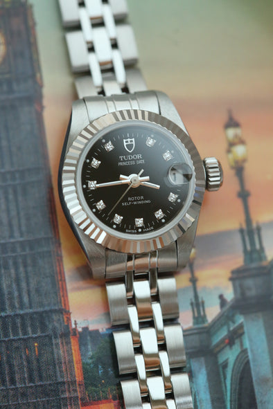 Tudor Princess Black Diamonds Dial Watch