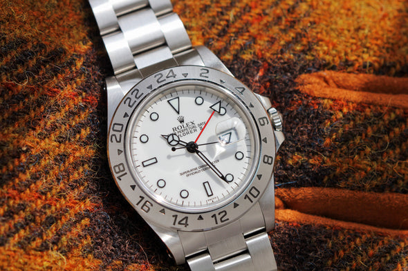 Rolex Explorer II 16570 White (Swiss) Dial Watch