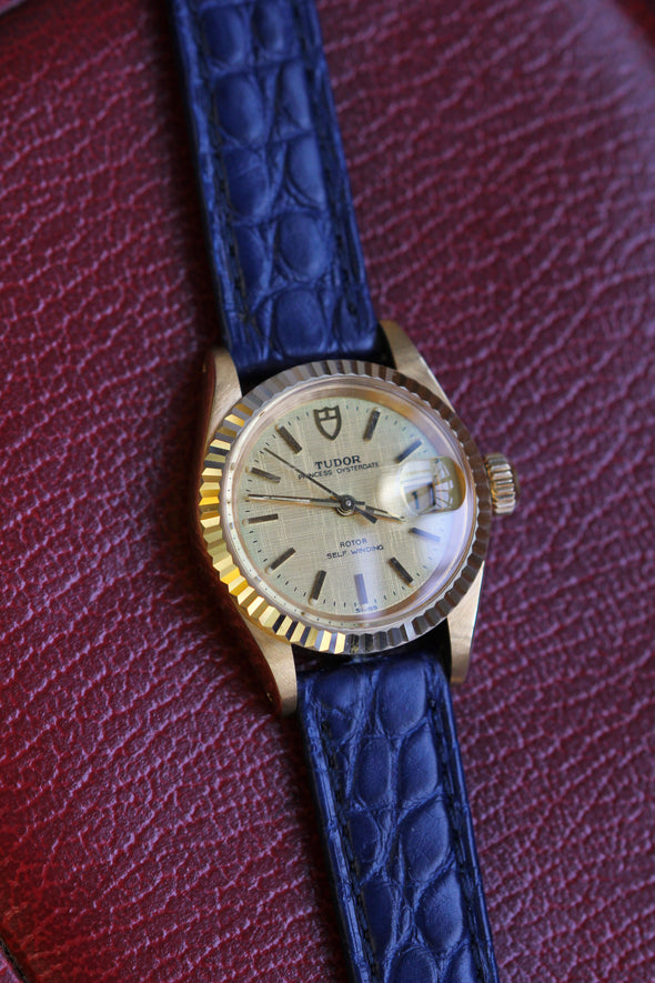 Tudor Princess  OysterDate Gold Linen Dial Full-Set