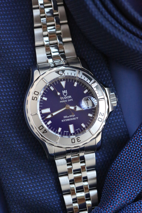 Tudor Hydronaut 89190P blue dial watch