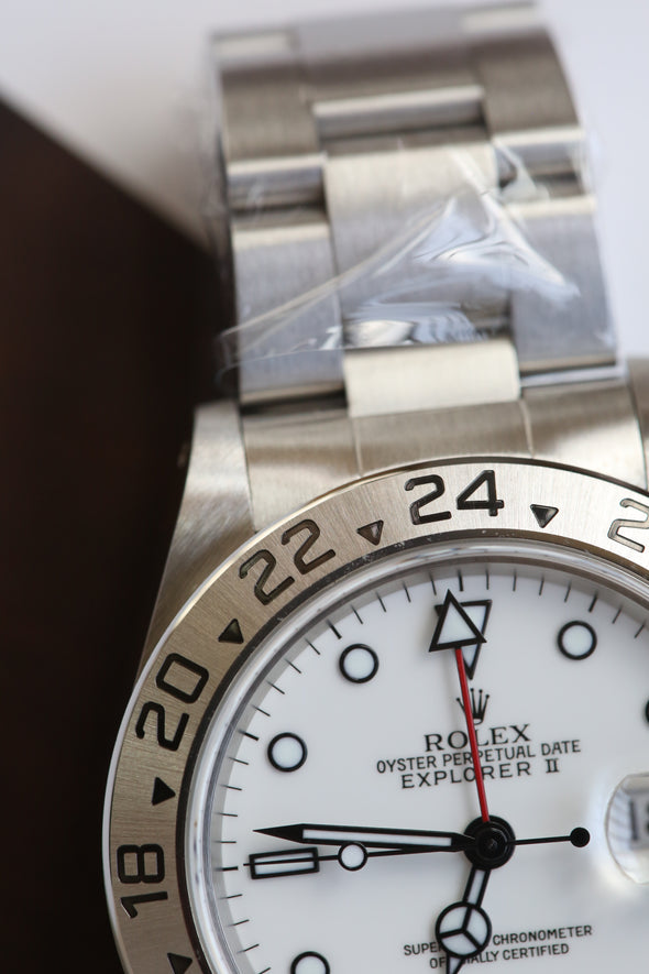 Rolex Explorer II 16570 White (Swiss) Dial Watch