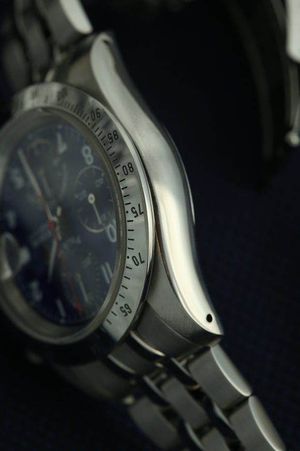 Tudor Prince Date Chronograph Blue Arabic Dial Watch