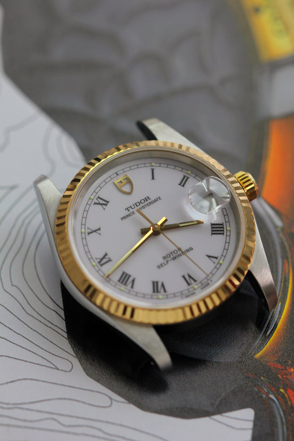 Tudor Prince Oysterdate on White Ceramic Dial