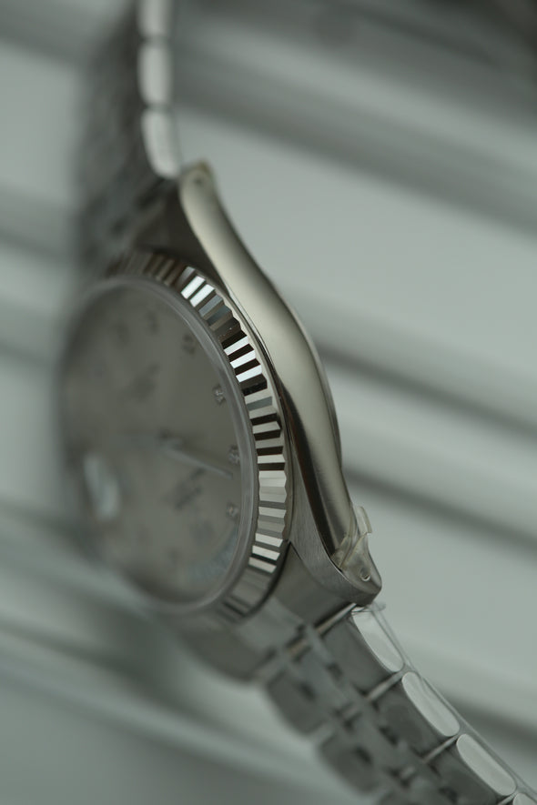 Tudor Prince Date-Day Diamonds Sunburst Dial Full-Set NOS