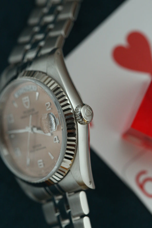 Tudor Prince Date-Day 76214 Salmon Dial Watch