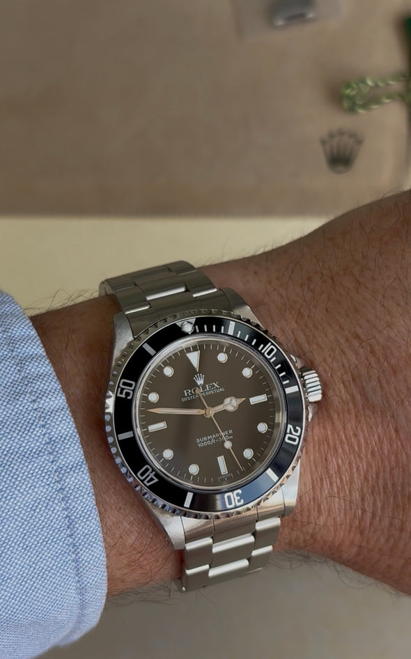 Rolex Submariner Non-Date Black Dial Watch Ref: 14060 B&P