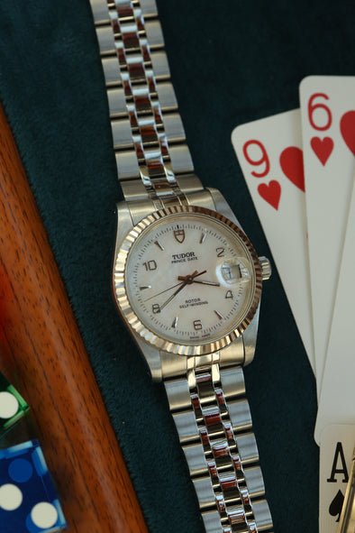 Tudor Prince Date 74034 Rare Mop dial Watch