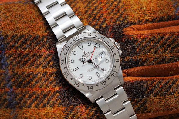 Rolex Explorer II 16570 White (Swiss) Dial Watch