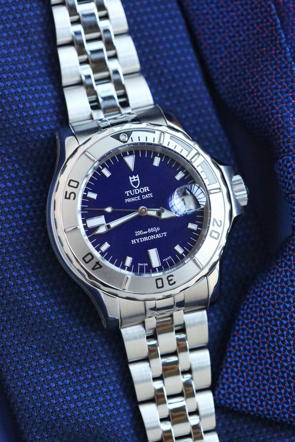Tudor Hydronaut 89190P blue dial watch