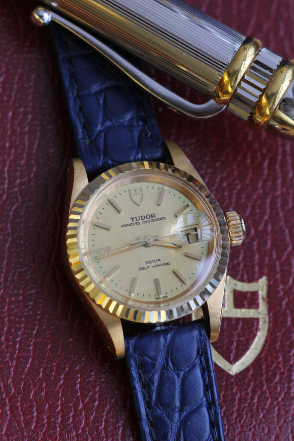 Tudor Princess  OysterDate Gold Linen Dial Full-Set
