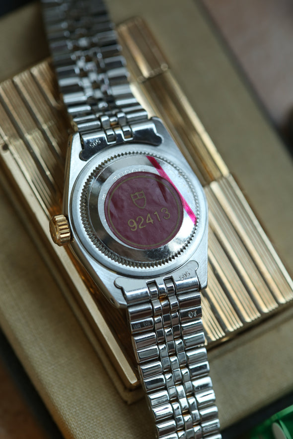 Tudor Princess Champagne Linen Dial Watch Full-Set NOS